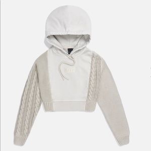Kith Sierra cropped hoodie Stone XS